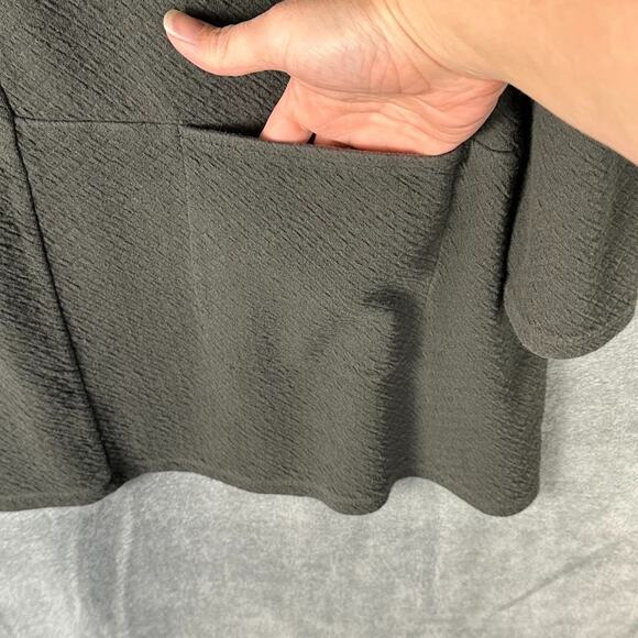 PureJill Top Womens 2X Green Long Sleeve Tunic Pocket Stretch Comfort Neutral - Picture 4 of 13